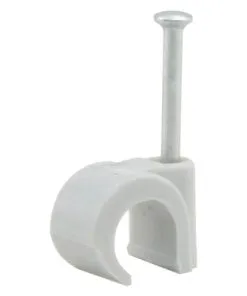 Kabelclip Rond 8 Mm Wit, 140 Stuks